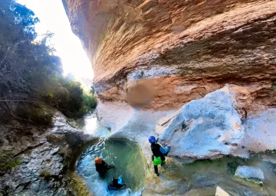 Grandes pulidos en el Barranco Fornocal