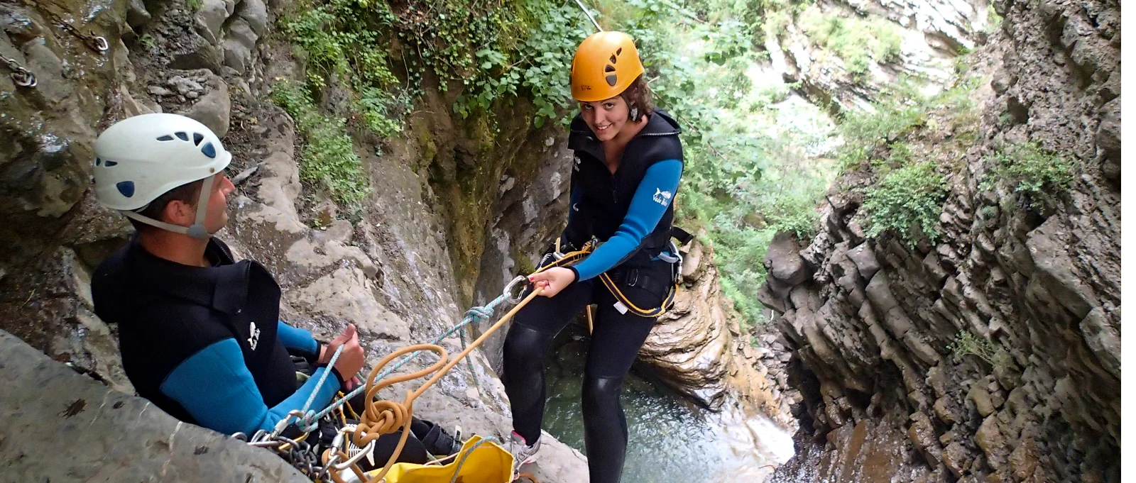 Rapel de 25 metros del Barranco Furco