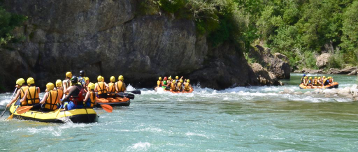 Rafting on the Ésera River