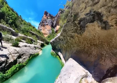 Pasillos inundados Cañón del Vero