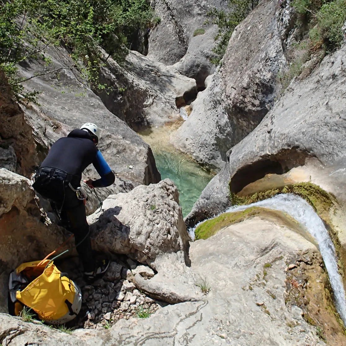 Rapel del Vater en el Barranco Fornocal
