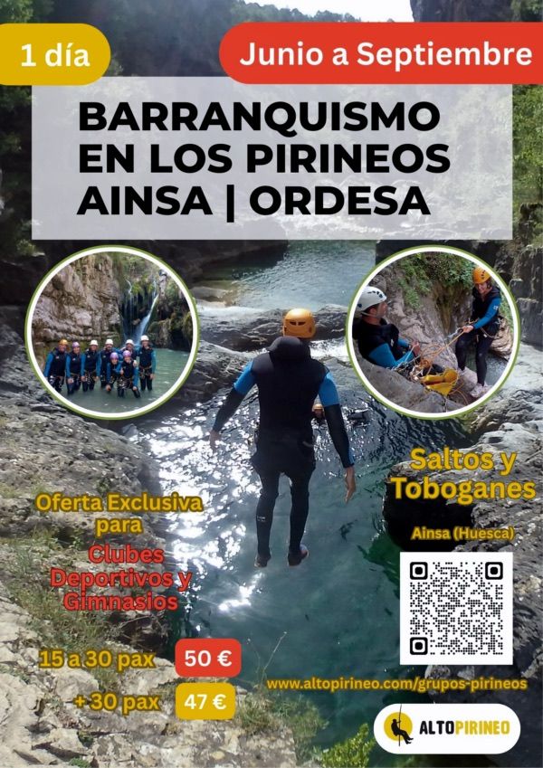 Cartel 1 día de Barranquismo Grupos