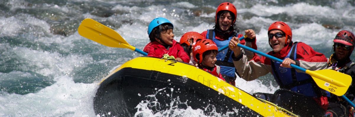 Rafting en famille