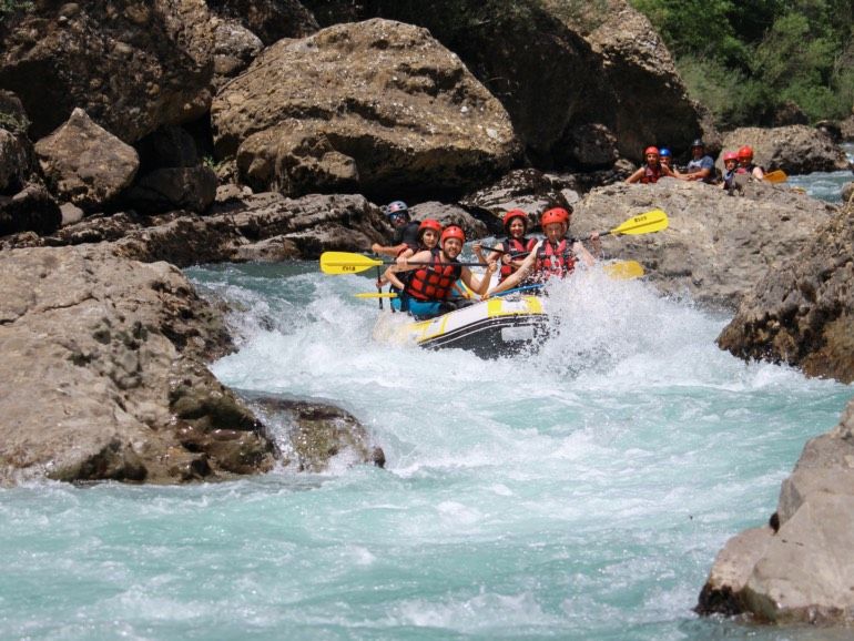 Rafting à Benasque, section Piramides