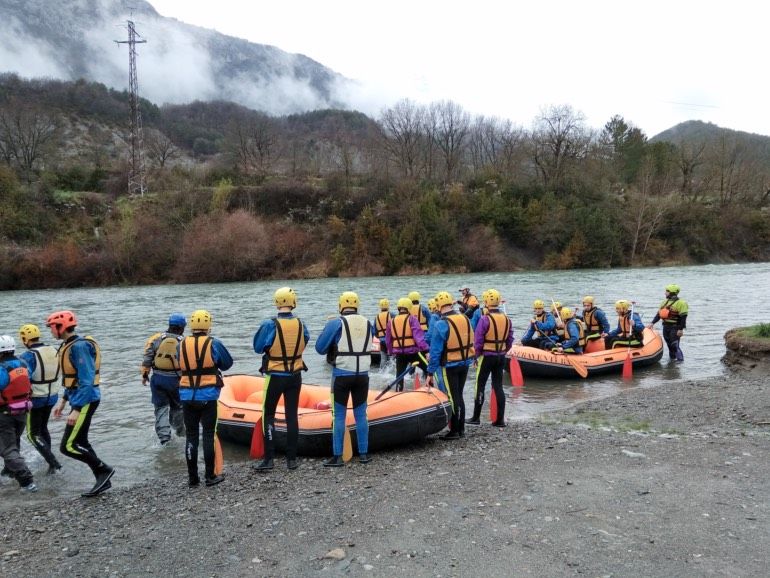 Rafting dans les Pyrénées - début de l'activité